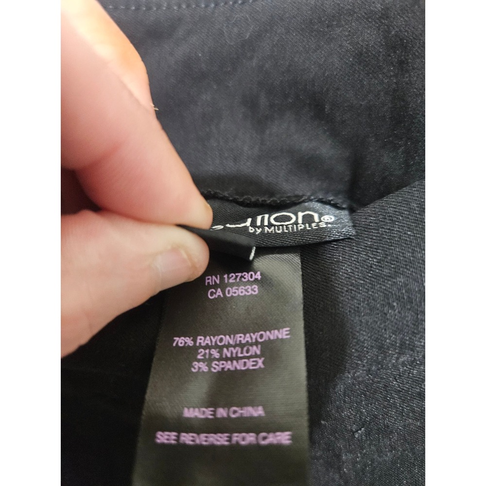 Slim-sation by Multiples Black Wide Leg Pull On Pants Tummy Control 20W - Picture 3 of 10